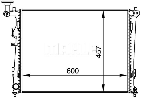 CR1366000P MAHLE Радиатор, охлаждение двигателя