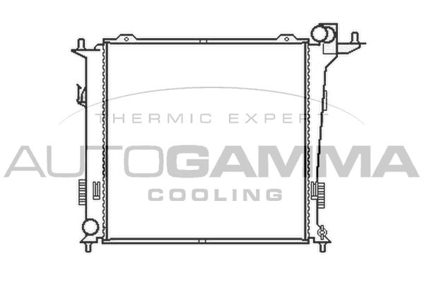 105408 AUTOGAMMA Радиатор, охлаждение двигателя