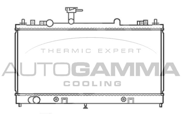 103441 AUTOGAMMA Радиатор, охлаждение двигателя
