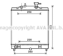 KA2182 AVA QUALITY COOLING Радиатор, охлаждение двигателя