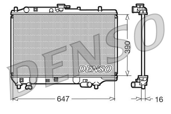 DRM44006 DENSO Радиатор, охлаждение двигателя