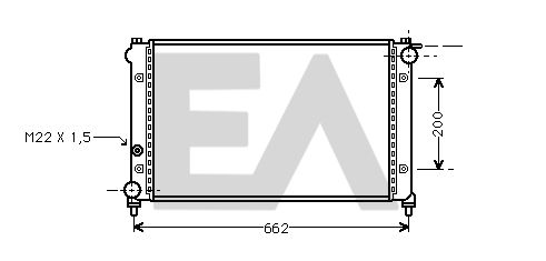 31R67007 EACLIMA Радиатор, охлаждение двигателя