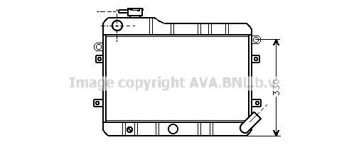 LA2001 PRASCO Радиатор, охлаждение двигателя