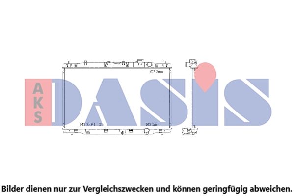 100086N AKS DASIS Радиатор, охлаждение двигателя