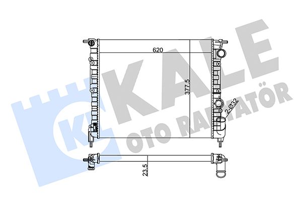 108200 KALE OTO RADYATÖR Радиатор, охлаждение двигателя