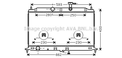KAA2077 AVA QUALITY COOLING Радиатор, охлаждение двигателя