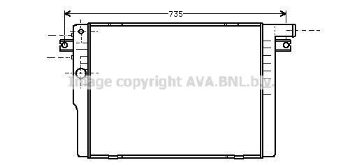 BW2091 AVA QUALITY COOLING Радиатор, охлаждение двигателя