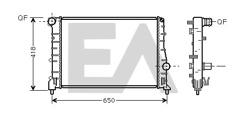 31R03032 EACLIMA Радиатор, охлаждение двигателя