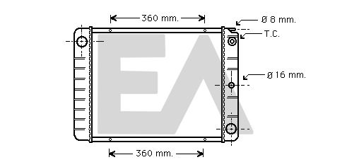 31R78010 EACLIMA Радиатор, охлаждение двигателя