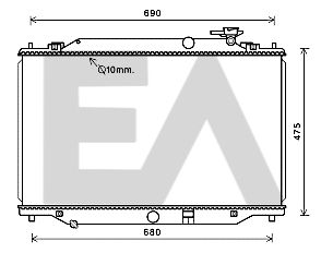 31R52119 EACLIMA Радиатор, охлаждение двигателя