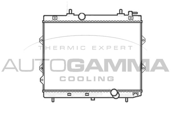 105437 AUTOGAMMA Радиатор, охлаждение двигателя