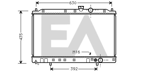 31R51028 EACLIMA Радиатор, охлаждение двигателя