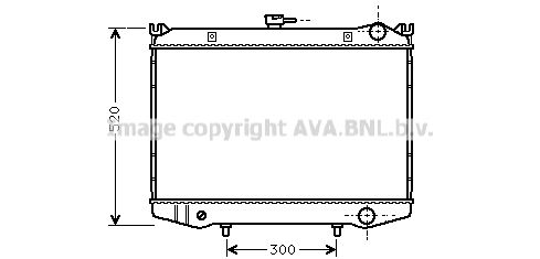 DN2064 AVA QUALITY COOLING Радиатор, охлаждение двигателя