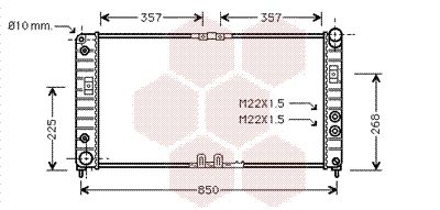 37002286 VAN WEZEL Радиатор, охлаждение двигателя