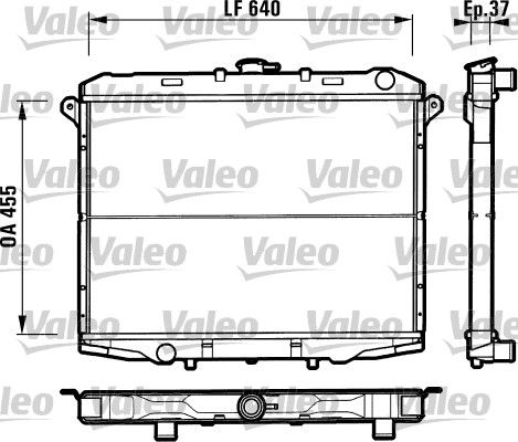 731785 VALEO Радиатор, охлаждение двигателя