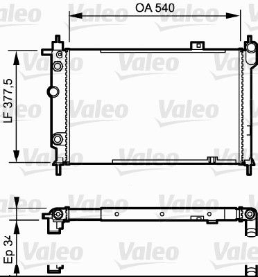 730994 VALEO Радиатор, охлаждение двигателя