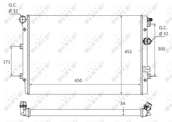 WG1723414 WILMINK GROUP Радиатор, охлаждение двигателя