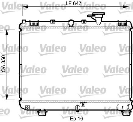 735078 VALEO Радиатор, охлаждение двигателя