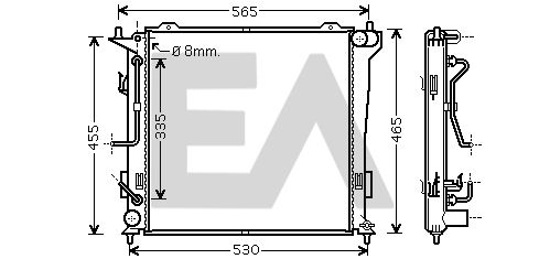 31R28060 EACLIMA Радиатор, охлаждение двигателя