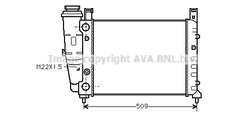 FT2040 AVA QUALITY COOLING Радиатор, охлаждение двигателя