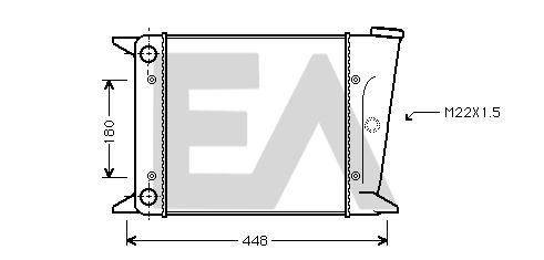 31R77004 EACLIMA Радиатор, охлаждение двигателя