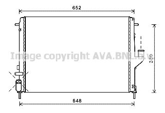 RTA2478 AVA QUALITY COOLING Радиатор, охлаждение двигателя