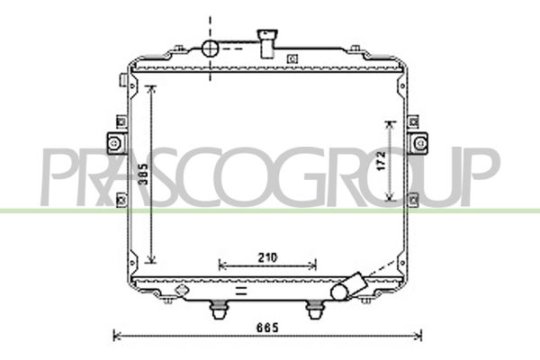 HN920R005 PRASCO Радиатор, охлаждение двигателя