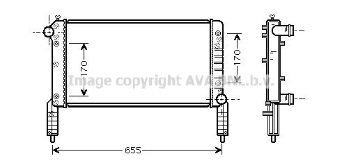 FTA2263 AVA QUALITY COOLING Радиатор, охлаждение двигателя