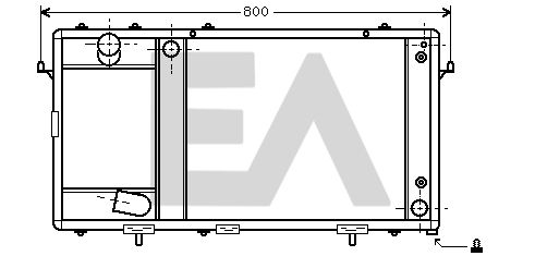 31R05027 EACLIMA Радиатор, охлаждение двигателя