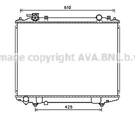 MZ2258 AVA QUALITY COOLING Радиатор, охлаждение двигателя