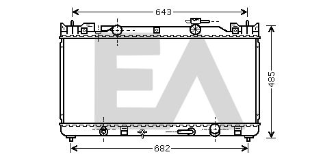 31R71134 EACLIMA Радиатор, охлаждение двигателя