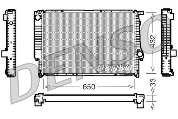 DRM05066 DENSO Радиатор, охлаждение двигателя