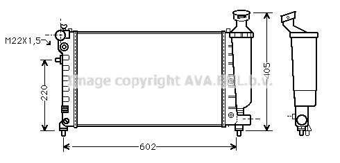 CNA2119 AVA QUALITY COOLING Радиатор, охлаждение двигателя