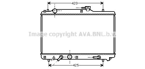 SZ2051 AVA QUALITY COOLING Радиатор, охлаждение двигателя