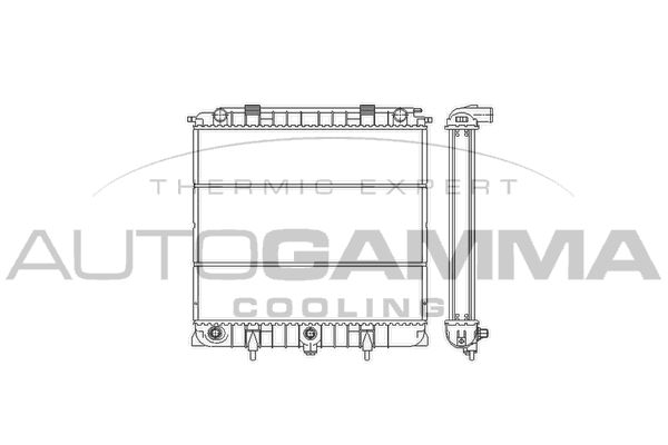 103269 AUTOGAMMA Радиатор, охлаждение двигателя