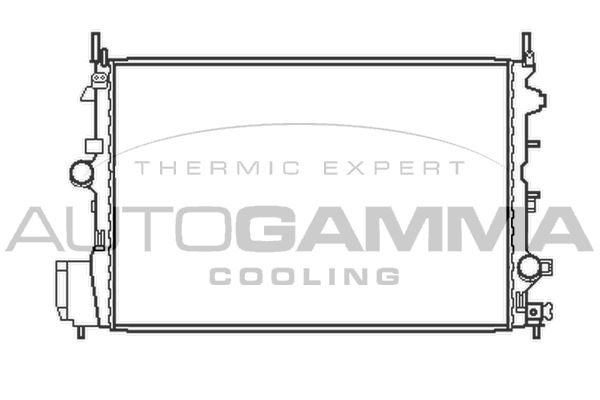 103754 AUTOGAMMA Радиатор, охлаждение двигателя