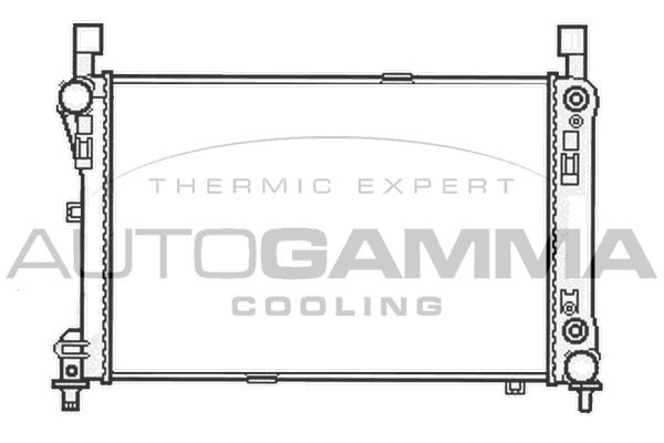 105757 AUTOGAMMA Радиатор, охлаждение двигателя