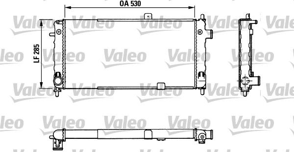 883771 VALEO Радиатор, охлаждение двигателя