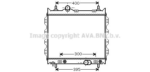 CR2072 AVA QUALITY COOLING Радиатор, охлаждение двигателя