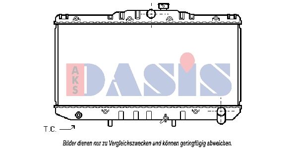 213330N AKS DASIS Радиатор, охлаждение двигателя