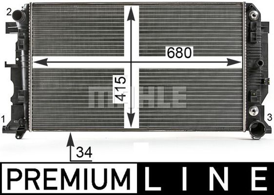 WG2182447 WILMINK GROUP Радиатор, охлаждение двигателя