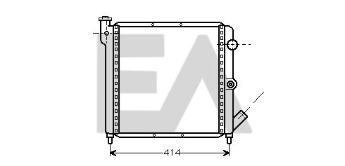 31R60091 EACLIMA Радиатор, охлаждение двигателя