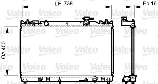 735214 VALEO Радиатор, охлаждение двигателя