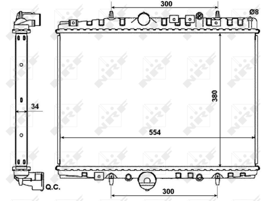 WG1722602 WILMINK GROUP Радиатор, охлаждение двигателя