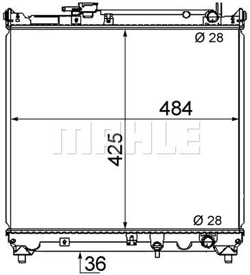 CR466000S MAHLE Радиатор, охлаждение двигателя