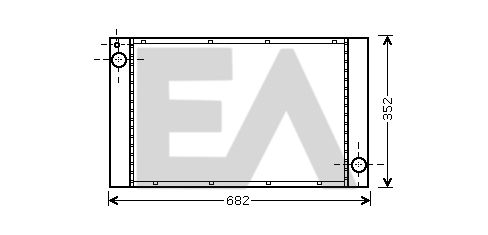 31R07146 EACLIMA Радиатор, охлаждение двигателя