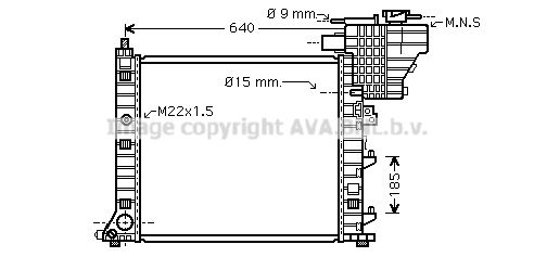 MS2335 PRASCO Радиатор, охлаждение двигателя