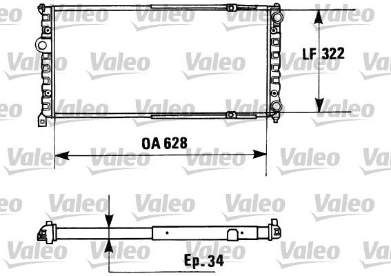 730945 VALEO Радиатор, охлаждение двигателя