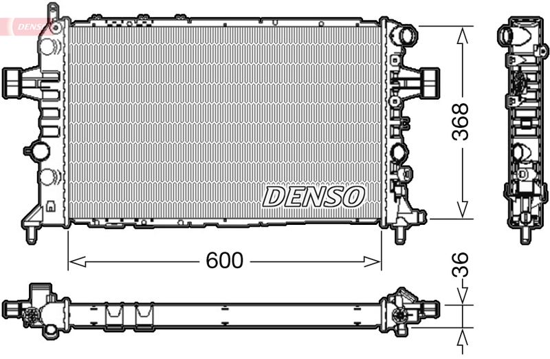 DRM20112 DENSO Радиатор, охлаждение двигателя