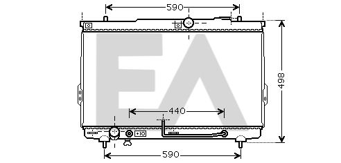 31R28039 EACLIMA Радиатор, охлаждение двигателя